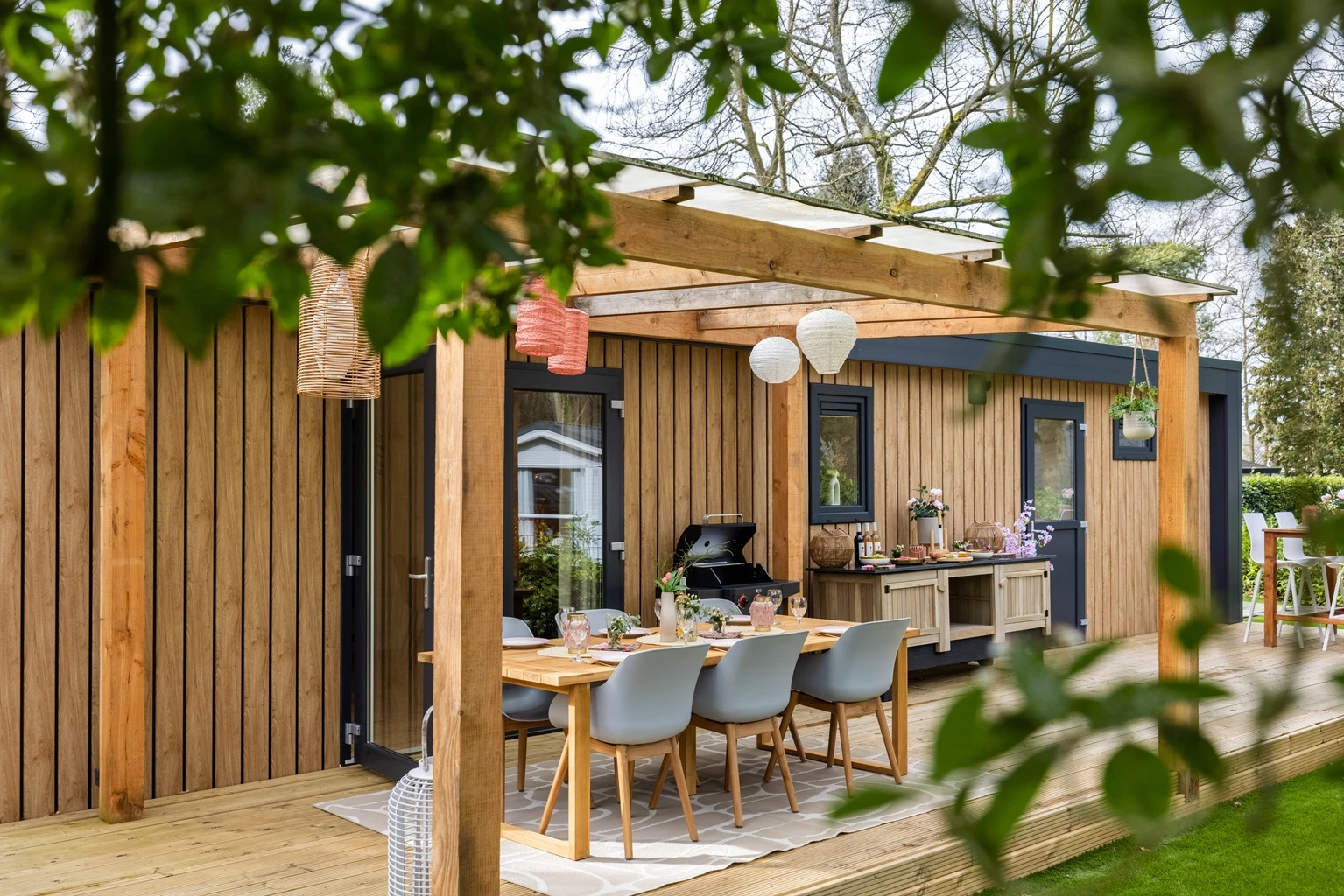 Terras Boshuisje Het Hertenpad